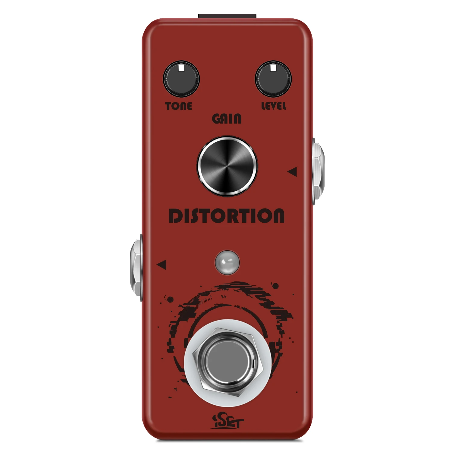 ISET DT-02 Distortion Guitar Effect Pedal Mini Single Guitar Effect Pedal for Electric Guitar Bass True Bypass (Distortion)