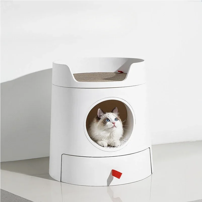 Cat Litter Box Fully Enclosed Large Drawer Type Combination Cat Toilet Deodorant and Splash-proof Arenero Para Gato