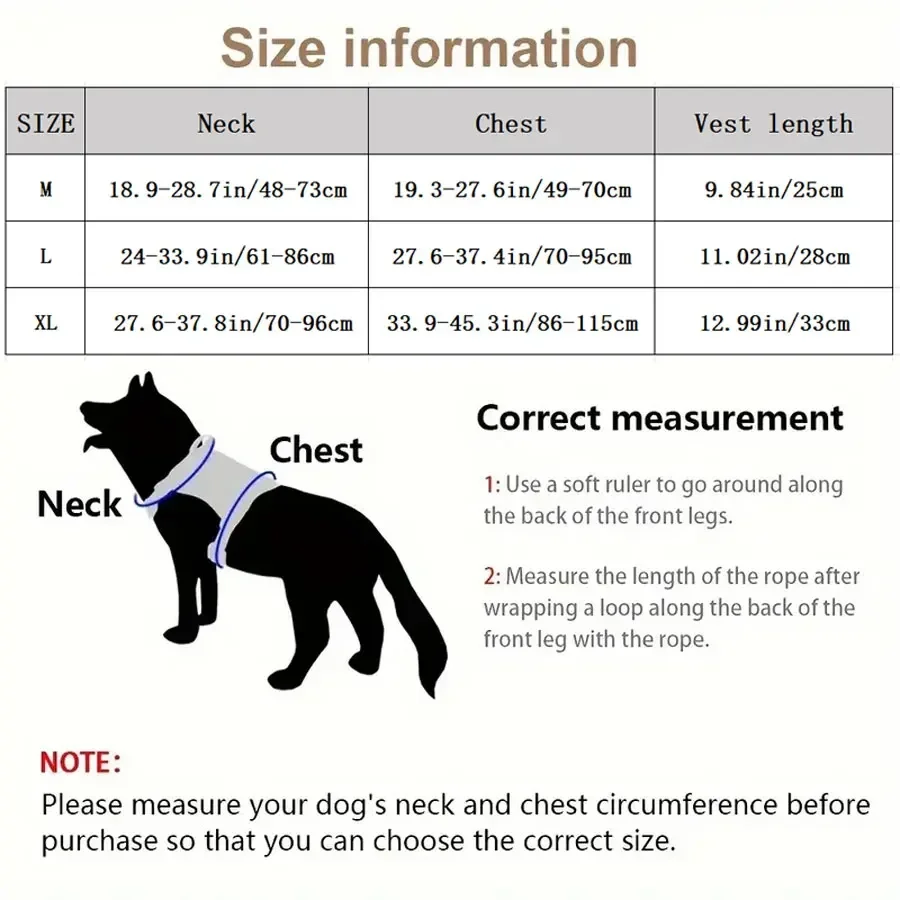 Outdoor Dog Vest Puppy Harness Tactical Training Dog Coat Medium Large Dogs Vests Chest Strap Bungee Leash Lead Training Running