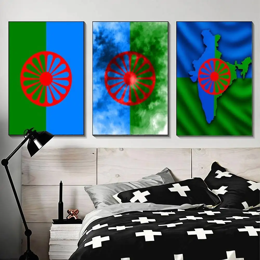 Gypsy flag  high-definition poster sticker, sprucing up home and room walls, available in diverse styles.