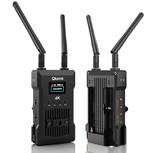 Nadajnik i odbiornik wideo 4K Dual HDMI Bezprzewodowy przedłużacz 250 m Obsługa baterii Pętla telewizyjna Aplikacja na telefon Kamera Transmisja na żywo 60 ms
