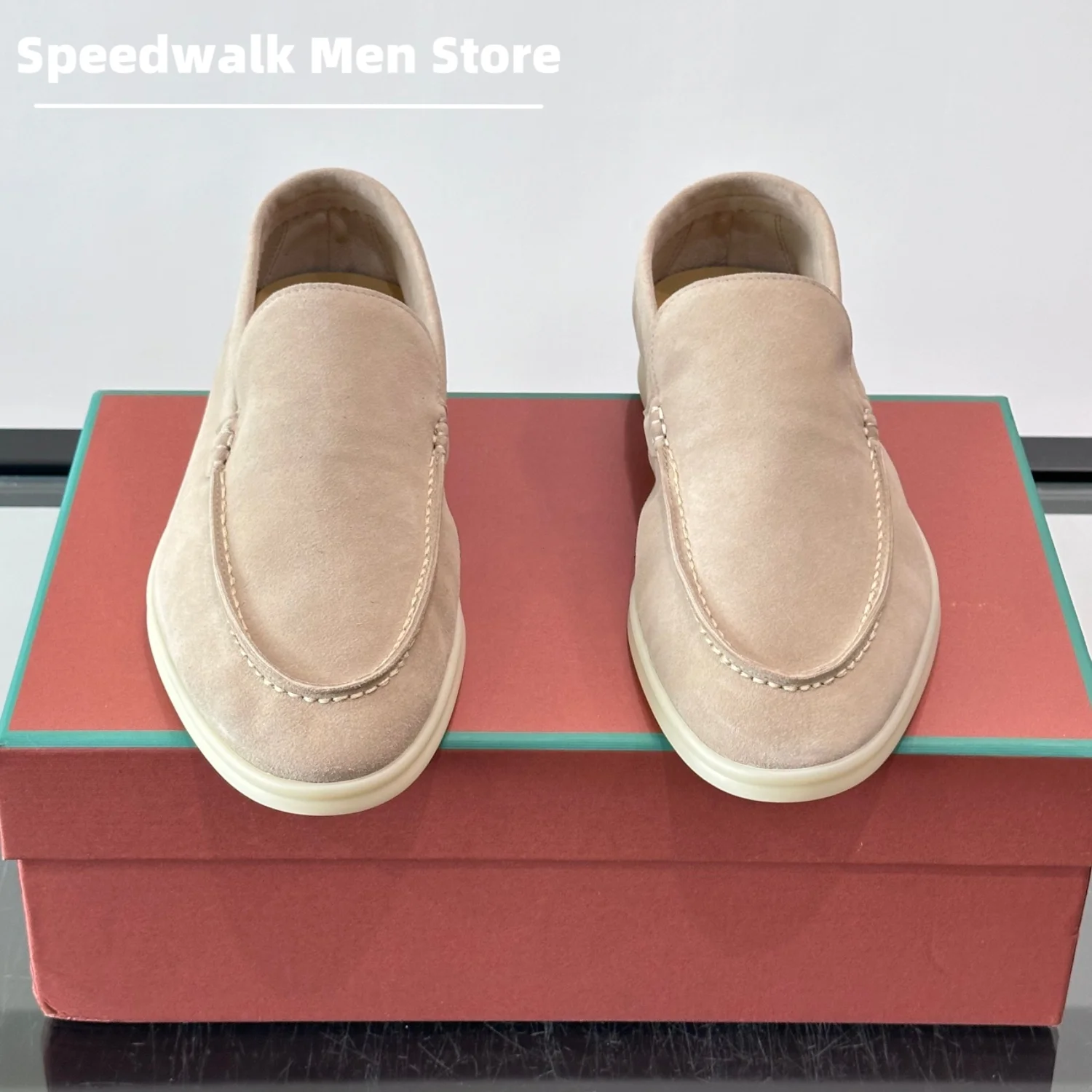 Men Slip On Premium Suede Penny Loafers Hand Stitched Cushioned Flexible Sole Yacht Daily Driving Walking Stylish Casual Shoes