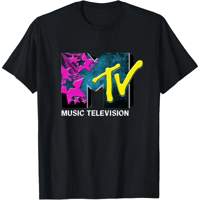 Personalized MTV Sign Retro MTV Shirt Men TV Station T Shirt Women Camisa Tees TV Tshirt Men Vintage T Shirts Women Clothing