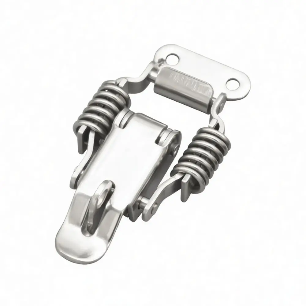 High Quality 304 Stainless Steel Toggle Latch Heavy Duty Spring Powered Industrial Storage Container Locking Clip