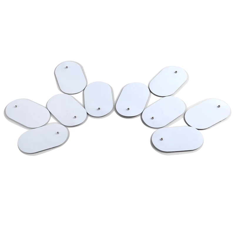 Cervical Vertebra Machine Electronic Physiotherapy Massage Low Frequency Electrode Pads Digital TENS 4*6.5cm