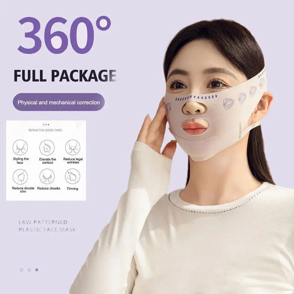 Double-deck Face Slimming Bandage Face Lifting Belt V Line Shaper Cheek Chin Lift UP Strap Anti Wrinkle Facial Band Beauty