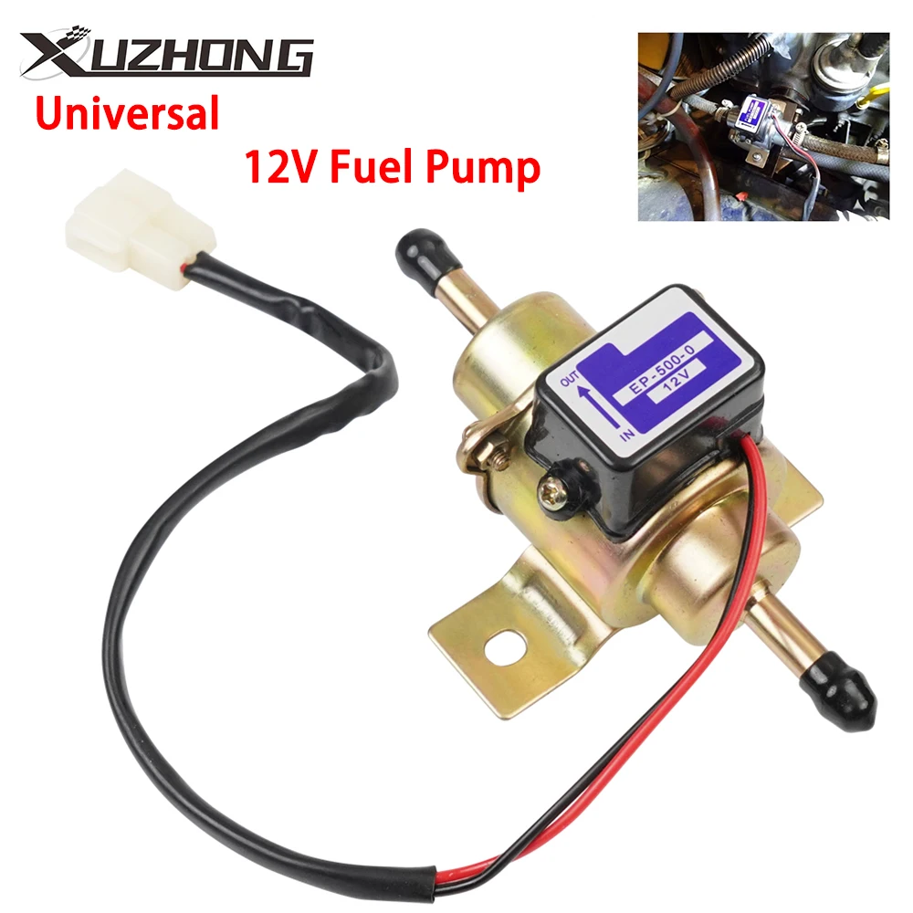 Universal Gold Electric Car Fuel Pump Diesel Petrol Gasoline 12V EP500-0 035000-0460 12585-52030 1258552031 EP500 FP-1010-G