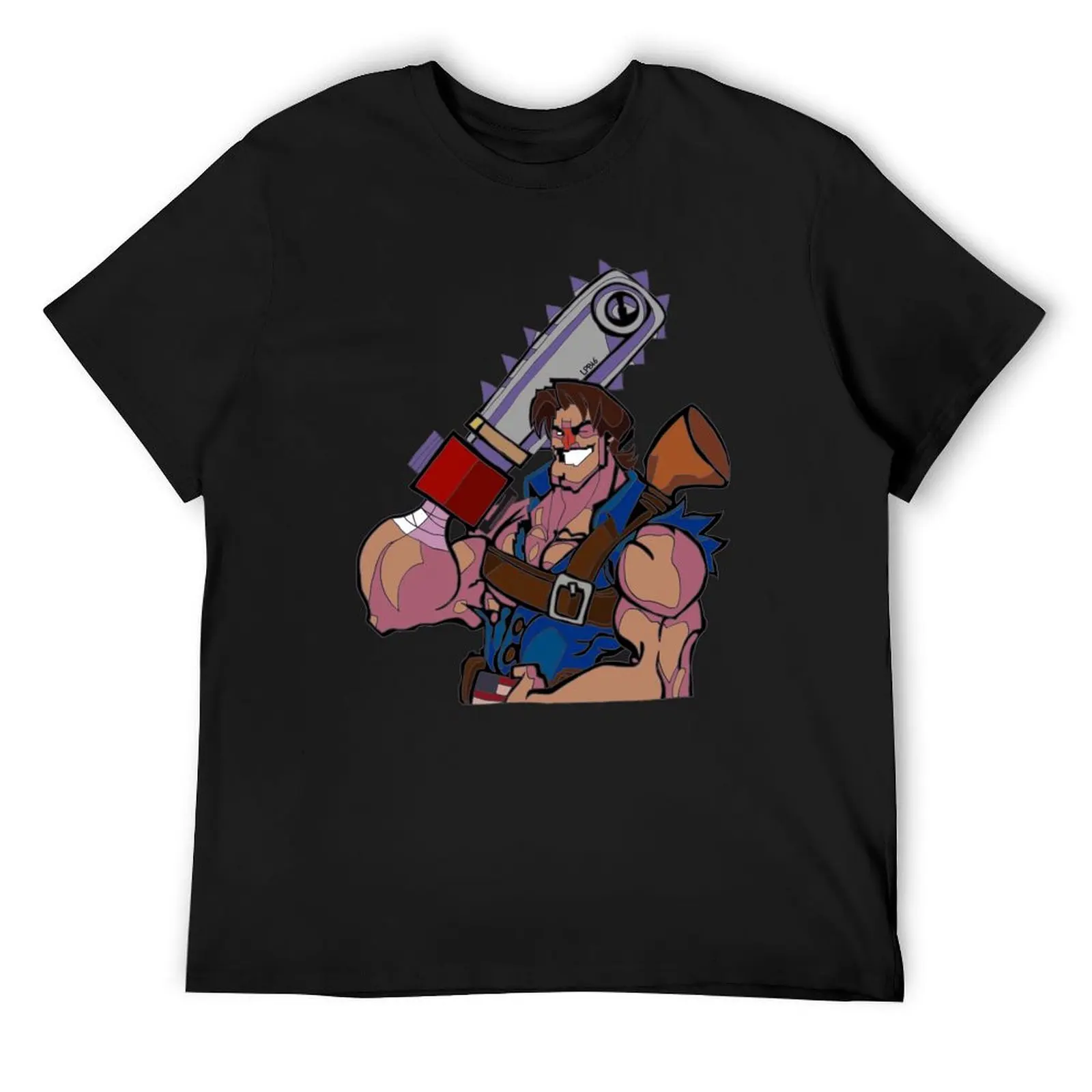 Ash Williams - BroForce T-Shirt Blouse basketball graphic tees anime clothes Men's clothing