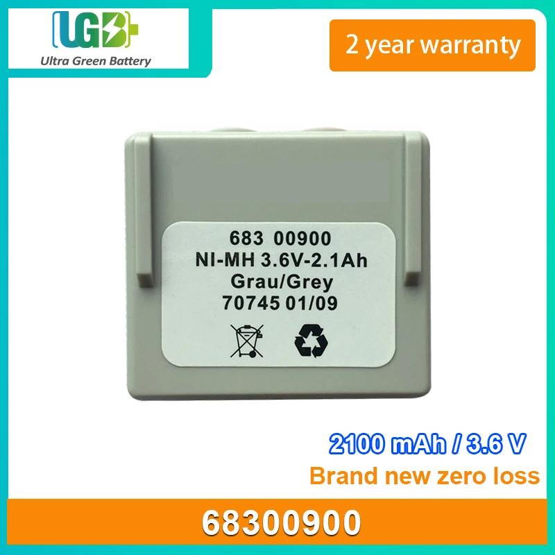 UGB New battery For hetronic 68300900 Remote control battery charger 2100mAh 3.6V