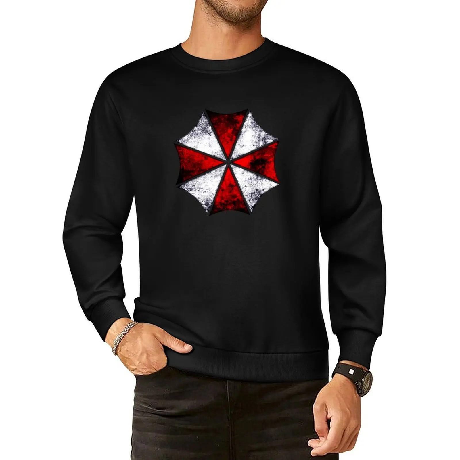 Umbrella Corp Pullover Hoodie korean style clothes men's winter sweater winter clothes sweatshirts for men