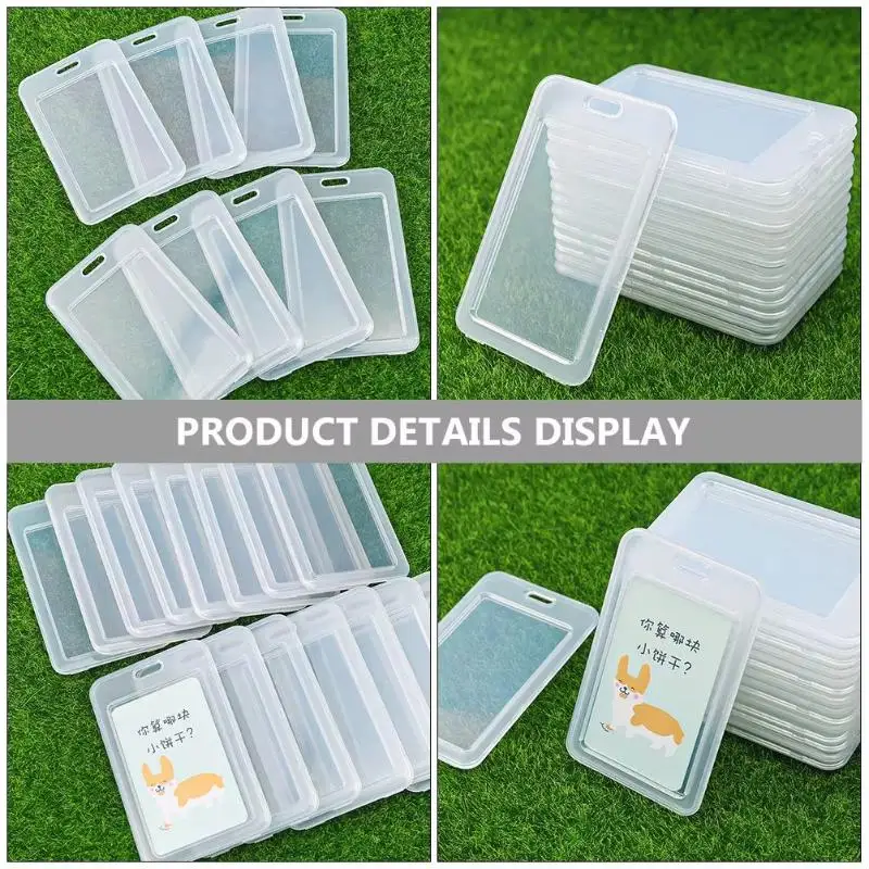 10/20/50Pcs Waterproof Transparent Card Cover Plastic Bus Card Holder Case Bank Business Credit ID Cards Hard Protective Sleeve
