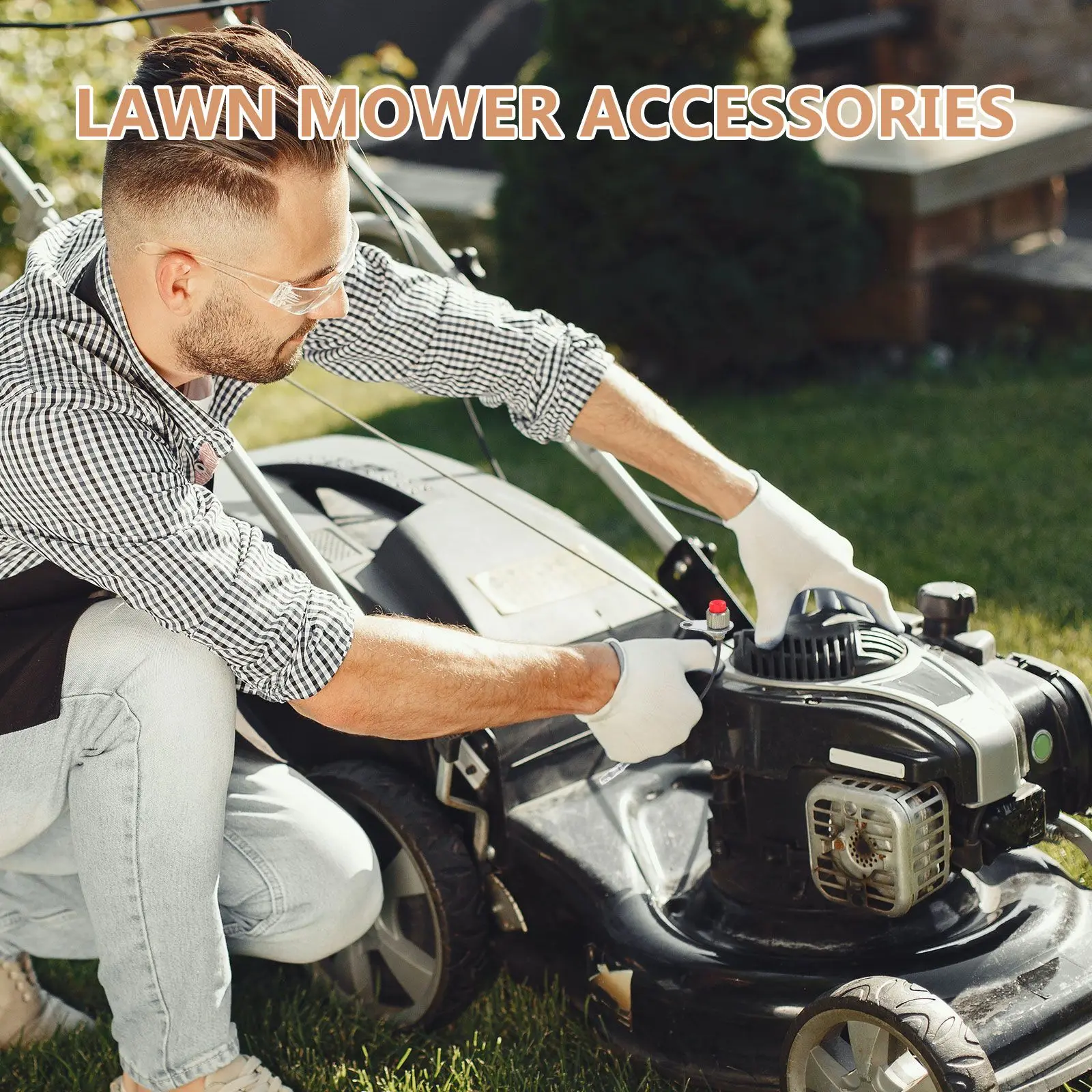 4 Pcs GX35 Lawn Mower Stop Switch Protective On Off Garden Trimmer Parts Replacement Power Control Easy Install Maintenance