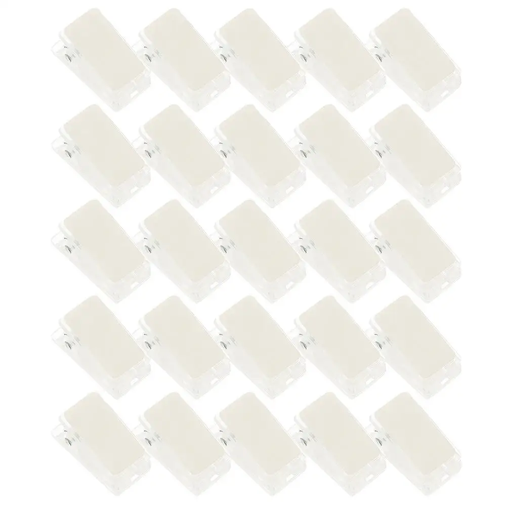 25 Pcs ID Holder Tape Tapestry Sticky Office Adhesive Badge Clamp Wall Clips for Hanging Name Cards Shower Curtain