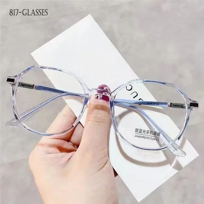 High Definition Myopia Glasses for Women Men Fashion Polygonal Transparent Frame Очки для близорукости