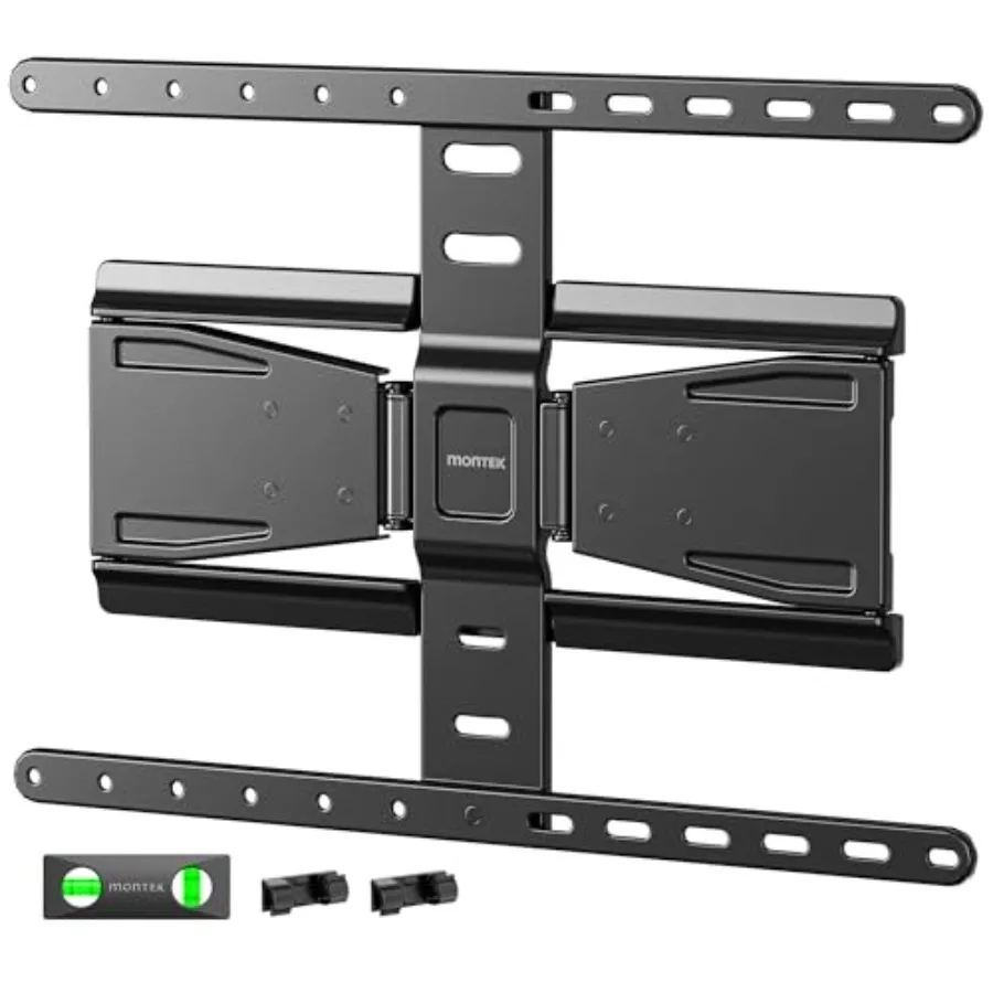 

0.77 Ultra Slim TV Wall Mount for 4390 Inch TVs with Swivel Tilt Leveling and Extension Features Articulating Dual Arms Design