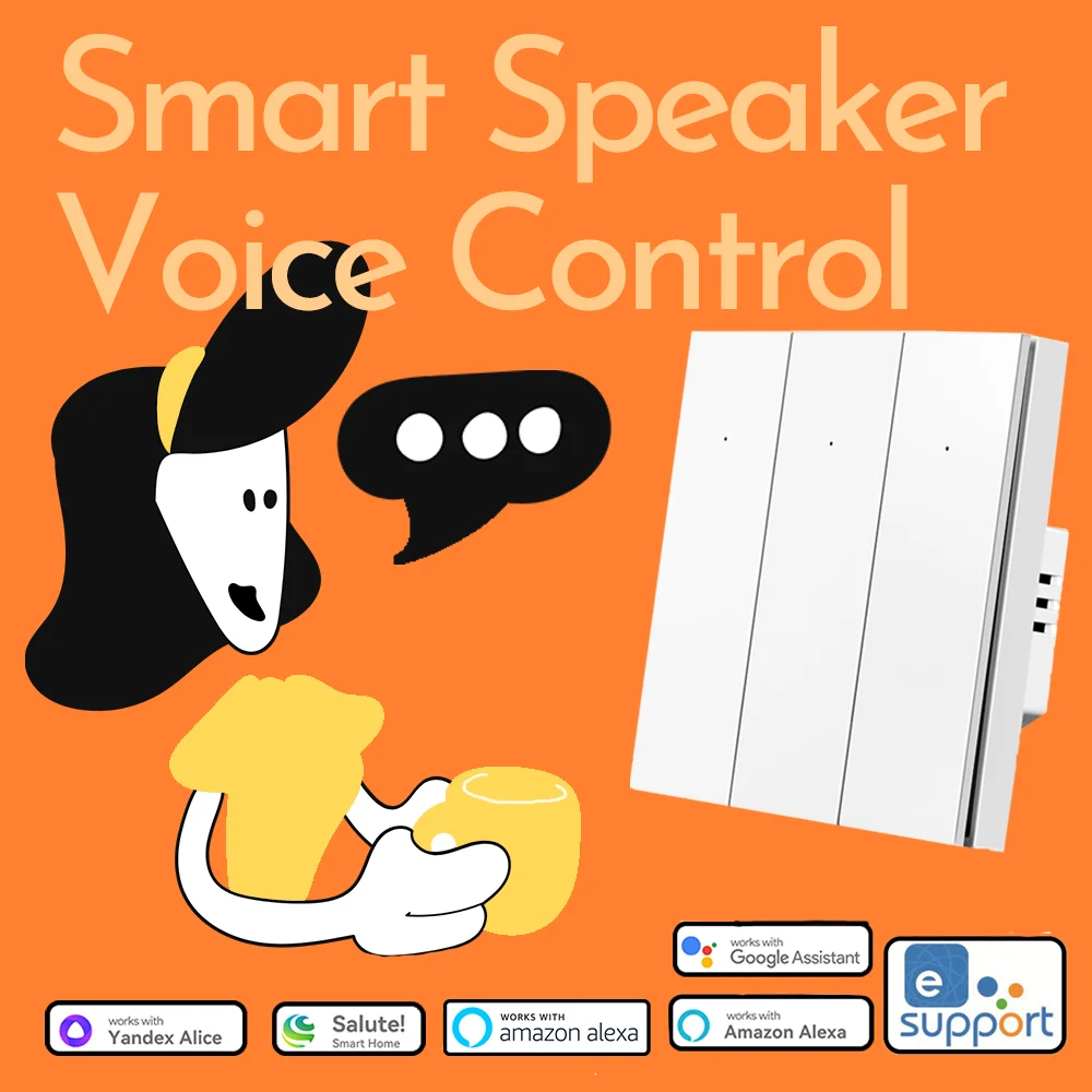 

Ewelink EU WiFi Smart Switch Remote App Control Wireless Switch Relay Control For Alex/Google Assistant/Salute/Alice Farm/Home