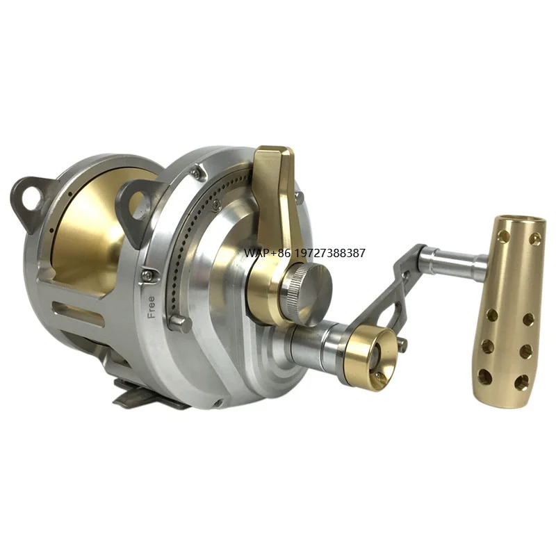 

New 50W Heavy Duty Badge Deep Sea Ocean Reel Pesca Trolling Reel Big Game Saltwater Trolling Reel for Sea Fishing