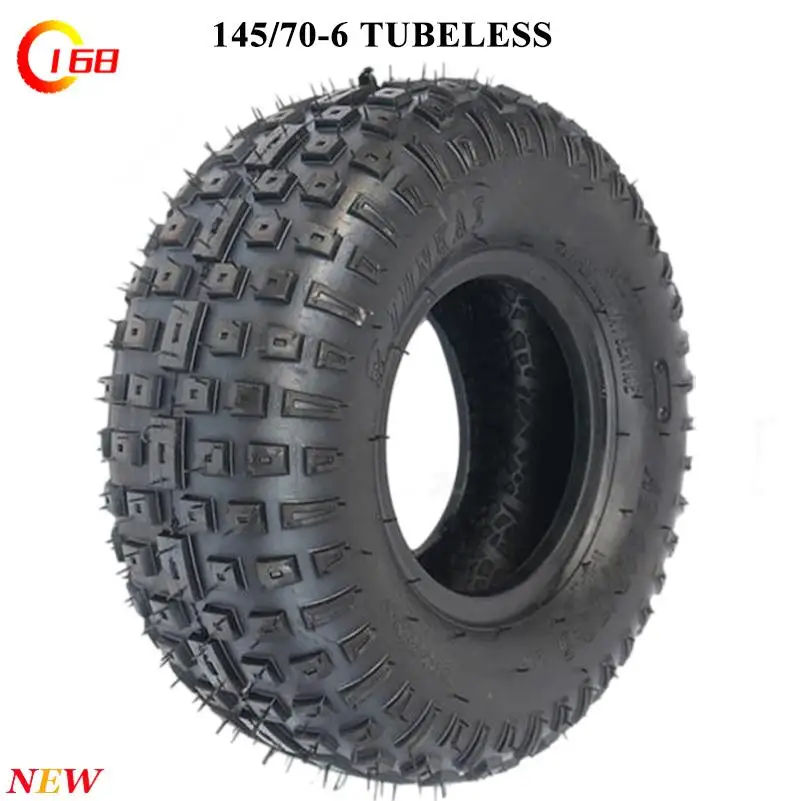 6 Inch ATV Tire 145/70-6 four wheel vehcile Fit for 50cc 70cc 110cc Small ATV Front Or Rear Wheels