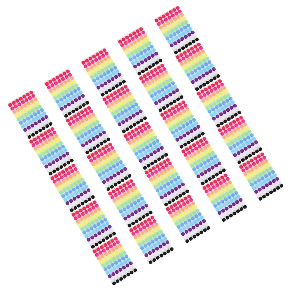 

25 Sheets Colored Dot Stickers Round Adhesive Label Stickers for Home Office School Color Coding Classification Blank Writeable