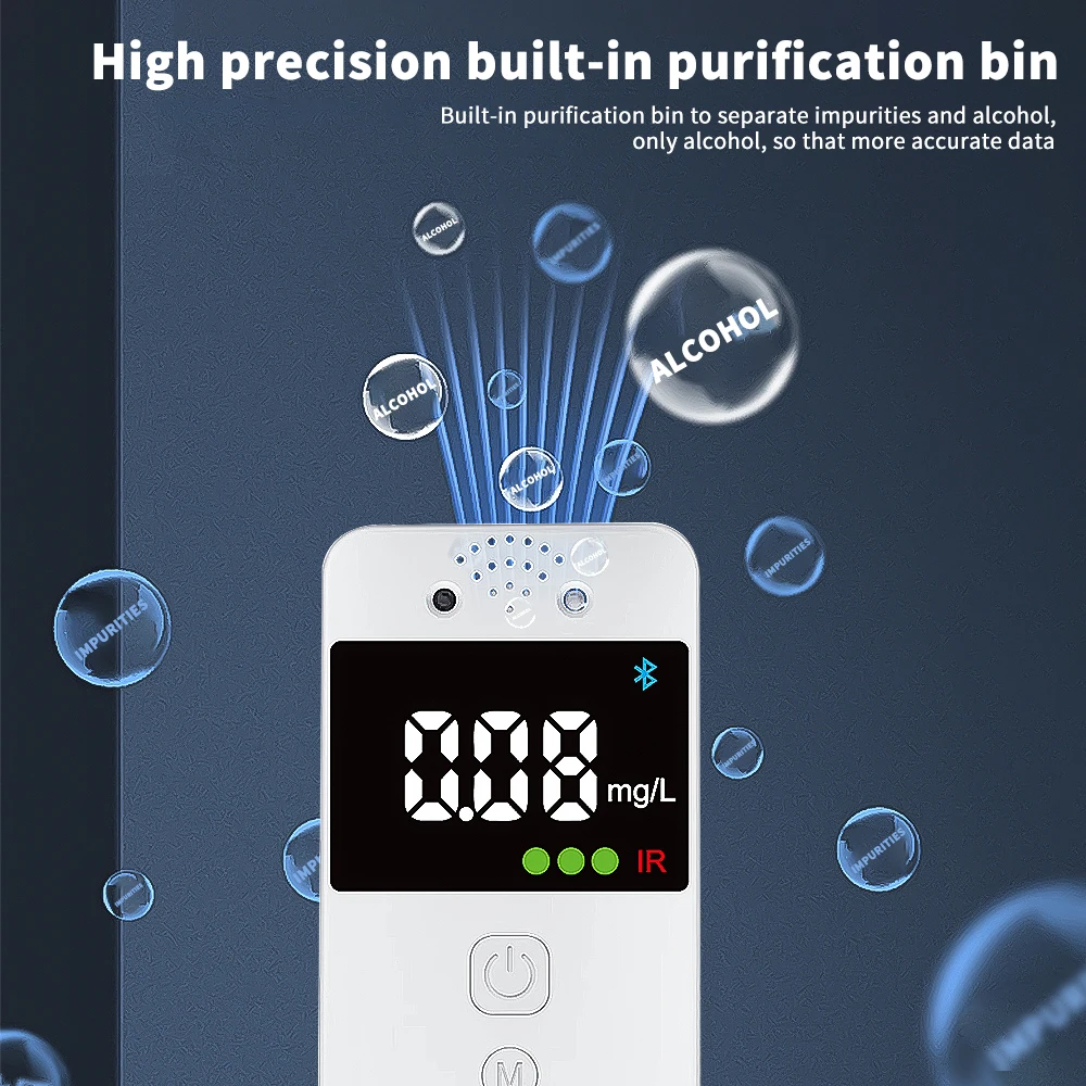 Yingshiwei B3 – éthylomètre numérique sans contact, détecteur d'alcool, capteur, analyseur de Police Portable, testeur d'alcool avec support