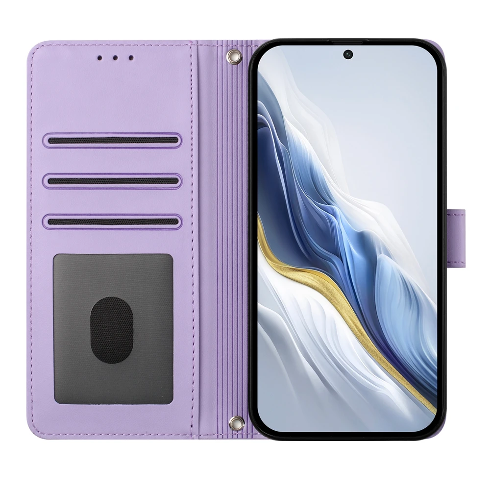 Casing Pova 7 Ultra 6 NEO Strap untuk Tecno Spark 40 Pro Plus 40C 30 30C Camon 40 30S, Dompet Kulit Lipat, Sarung Ponsel Motif Kucing Lucu