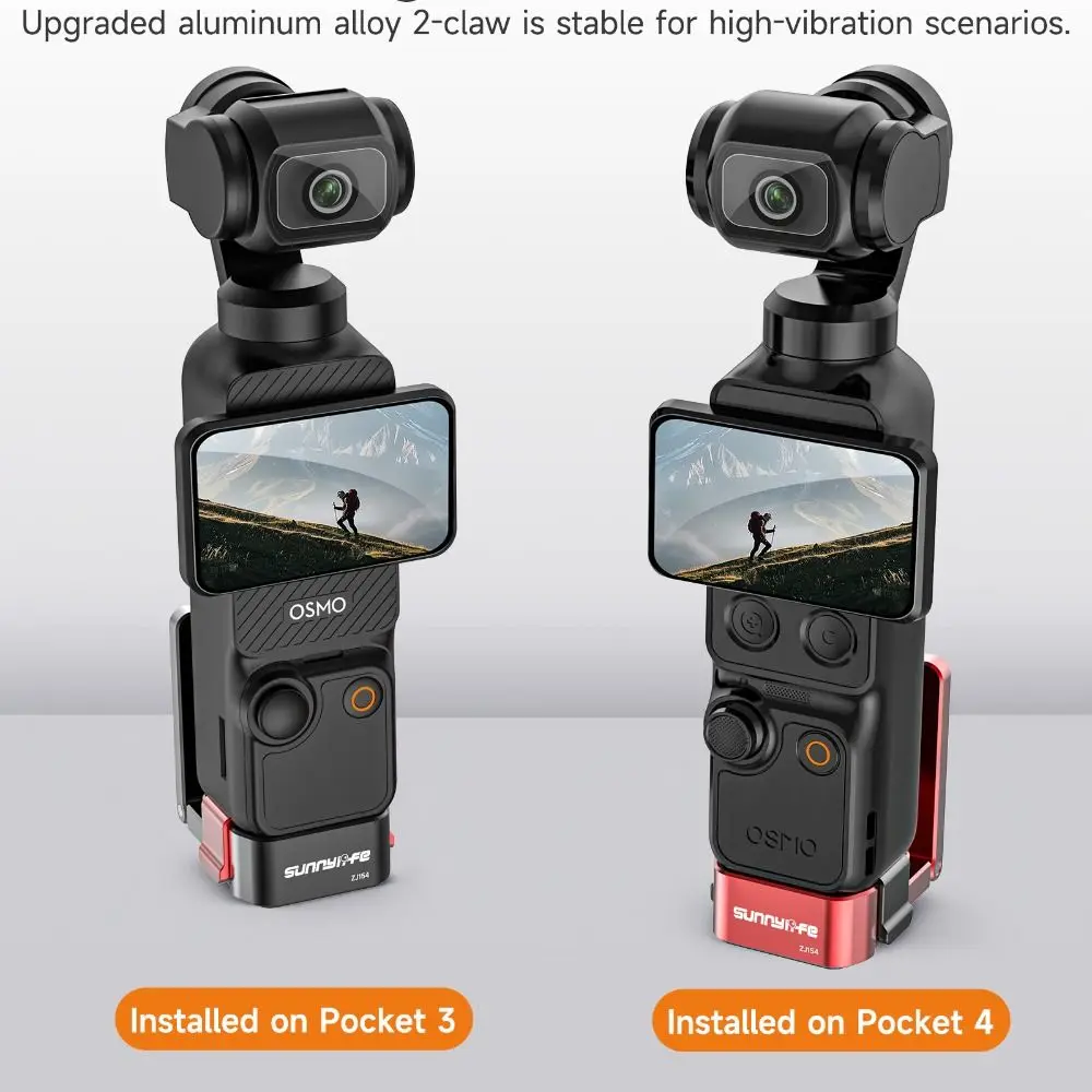 

Aluminum Alloy Magnetic Clip Mount Quick Release Adjustable Metal Adapter Holder Lightweight Stable for DJI Osmo Pocket 4 3