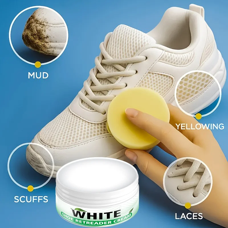 Creme para esmalte de sapatos 100g - Não tóxico e sem produtos químicos, adequado para limpeza de tênis, botas, joias, relógios e pisos - Fácil