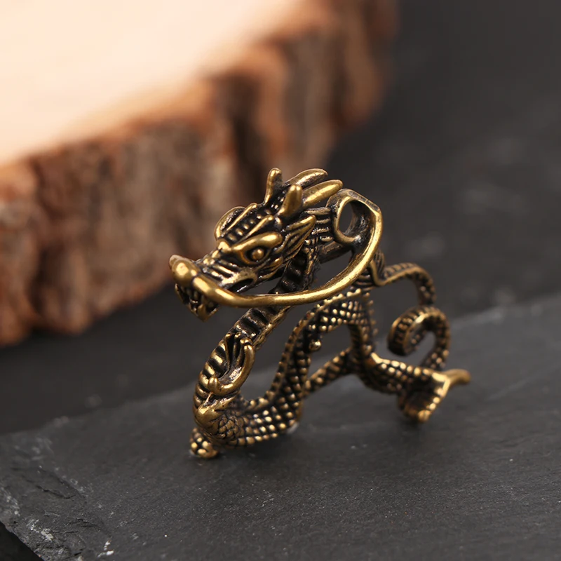 Chinese New Year Dragon Year 12 Zodiac key chain car key chain Ornaments pendant Brass