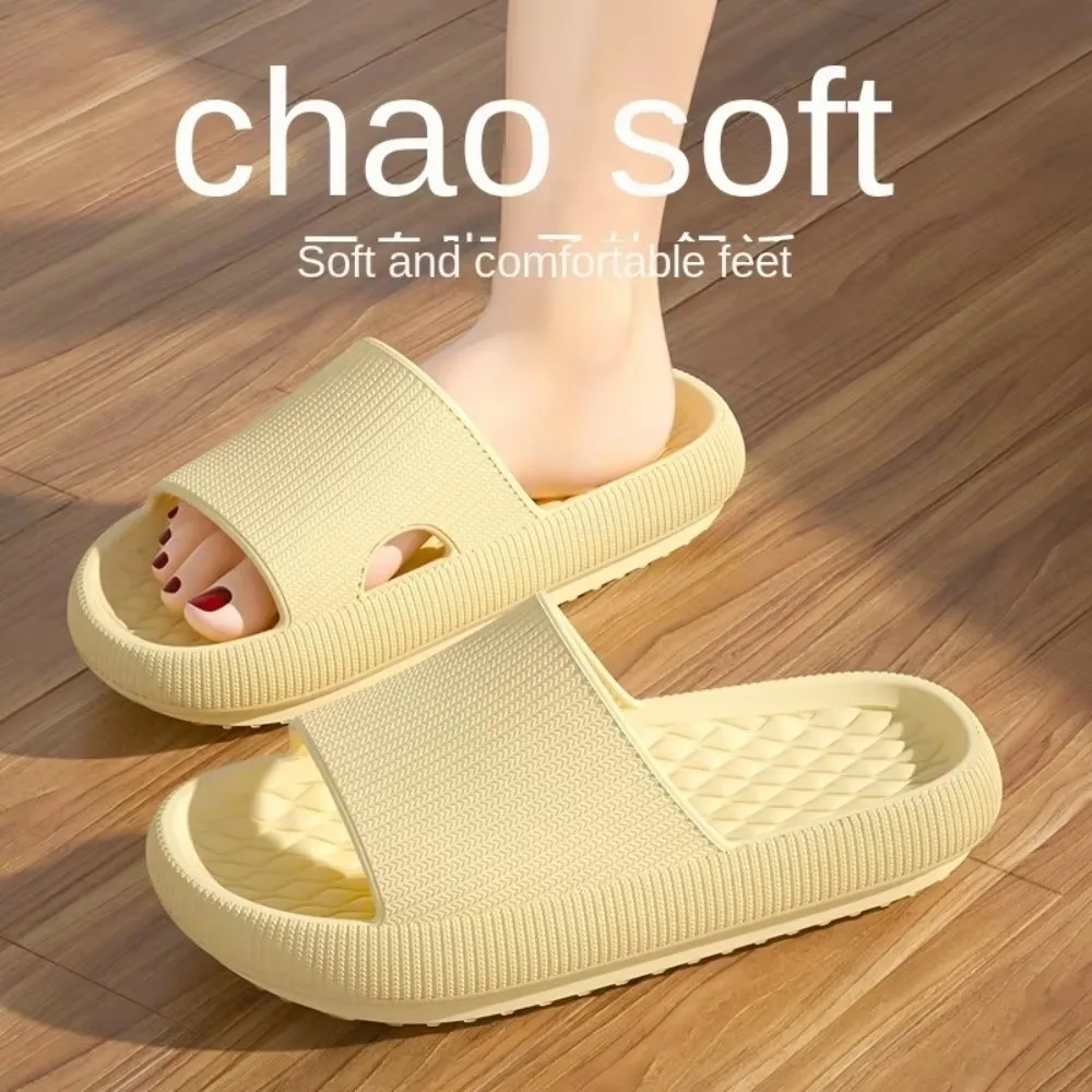 Fashion Non-slip Thick Sole Slippers Height Increasing Summer Style Bathroom Slippers Comfort Beach Sandals For Men and Women