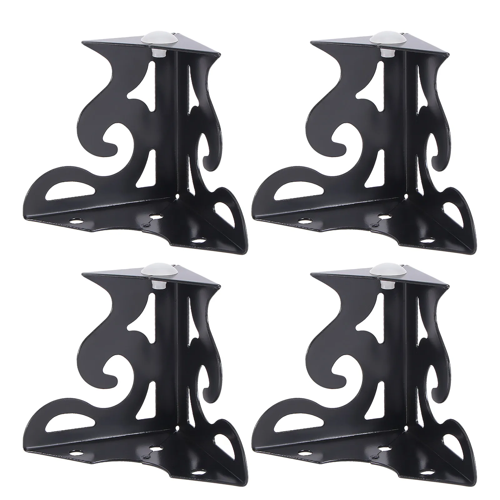 4Pcs Hollow-Out Style Furniture Support Feet Creative Design Cabinet Bearing Furniture Accessories Hollow-Out Cabinet Support