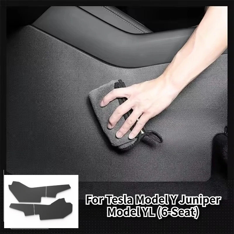 Für Tesla Model YL/Model Y Juniper 2026 Mittelkonsole Seitliche Anti-Kick-Pads TPE Hintere Luftauslass-Abdeckung Schmutzabweisende Schutzmatten
