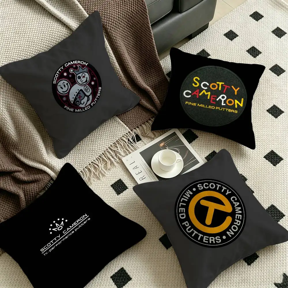 S-Scotty-Cameron Premium-Golf Pillow Gift Home Office Decoration Pillow Bedroom Sofa Car Cushion CoverPillow Case