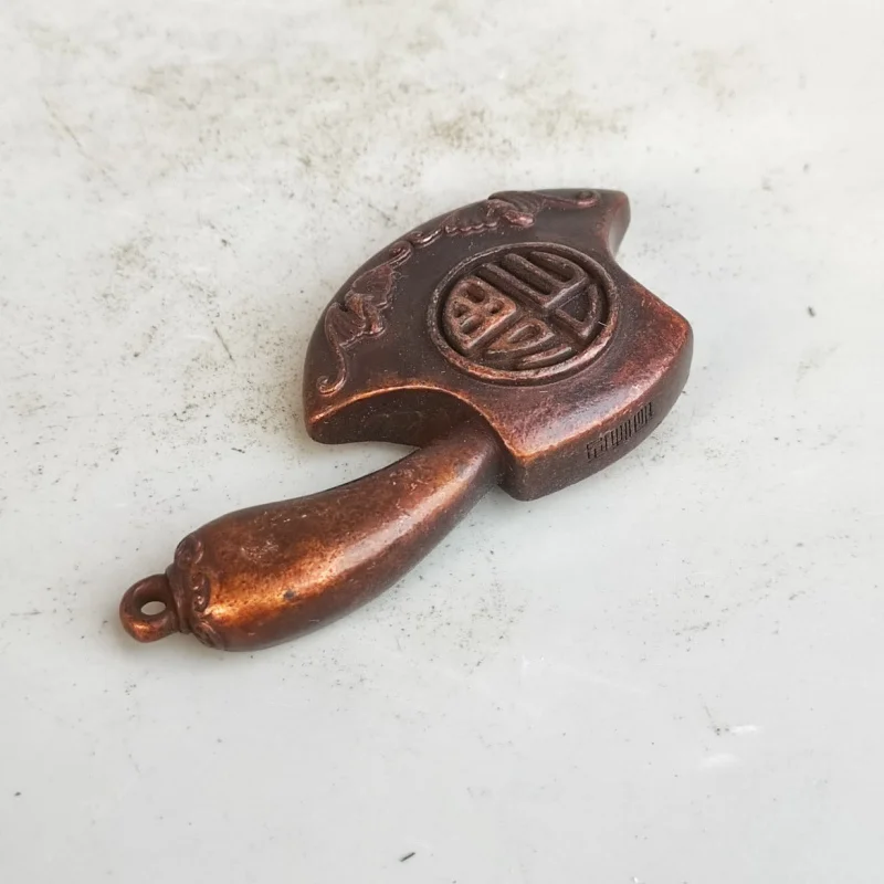 Antique-style collectible alloy ax pendant for home decoration and housewarming gift