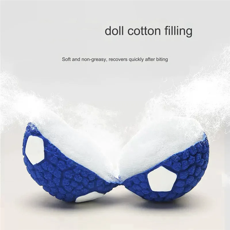 ABLL-Pet Dog Balls Squeak Puppy مثيرة للاهتمام للتنس وكرة القدم تنظيف الأسنان للكلاب متينة أ