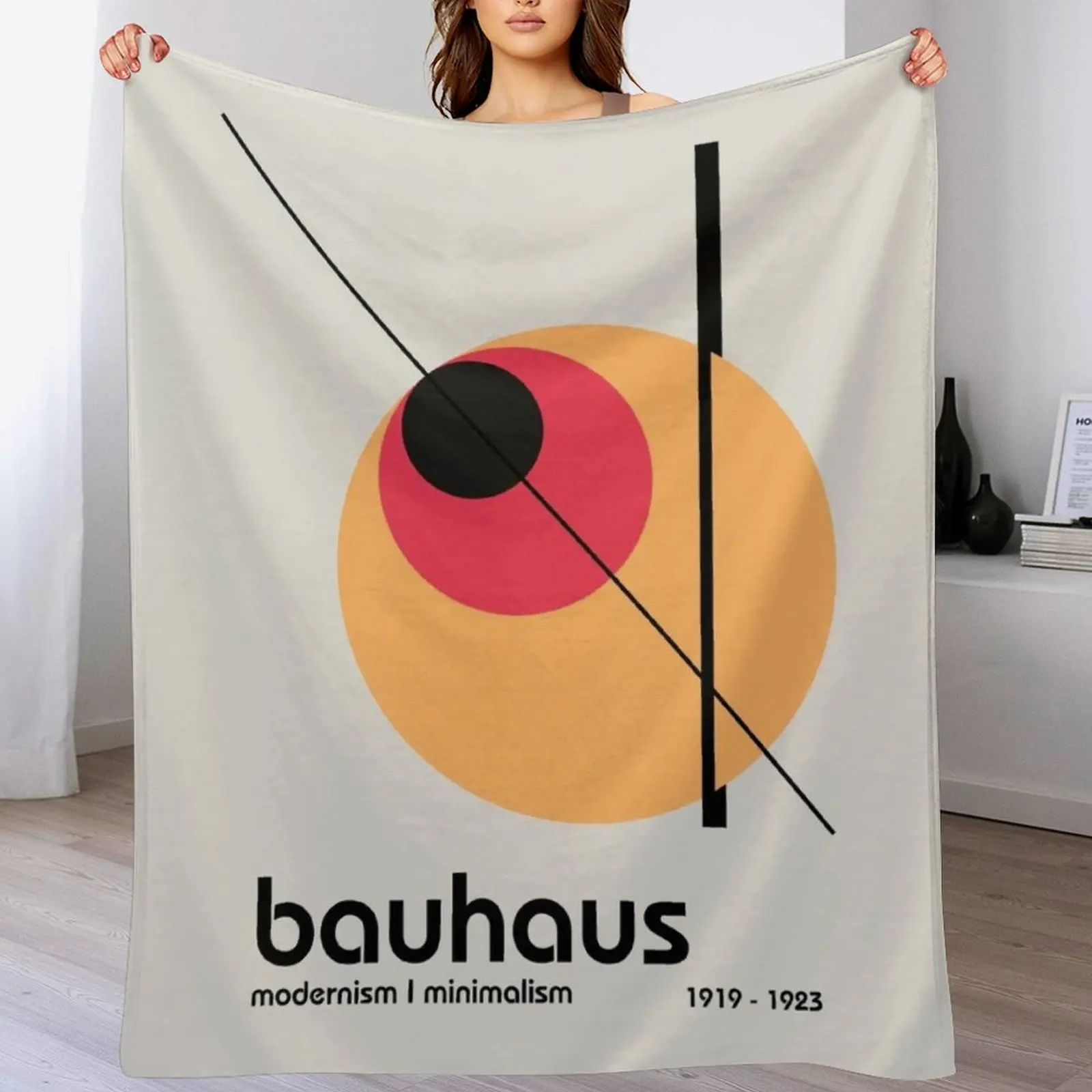 

Bauhaus Modernism I Minimalism 1919 - 1923 Throw Blanket Thermal Large Blankets