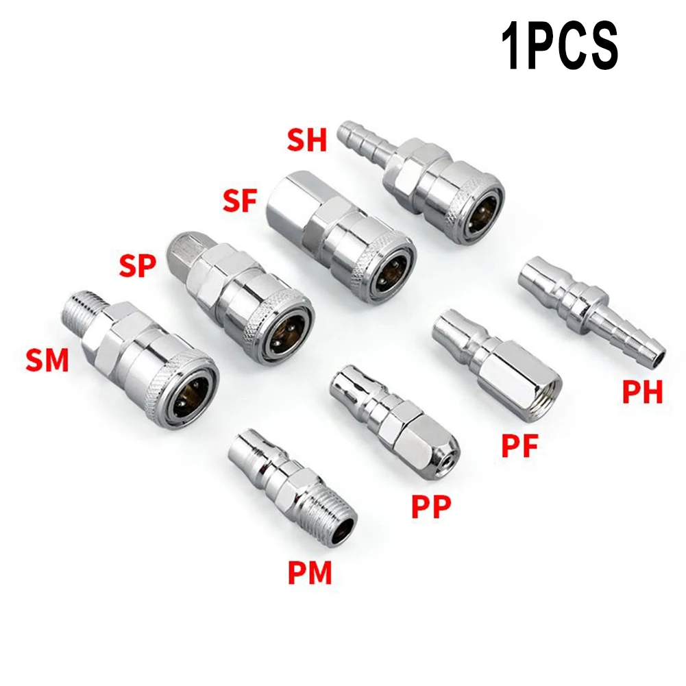 Luftkompressor, pneumatischer Anschluss, Anschlussstücke, Eisen, verzinkt, PH PM, PP, pneumatischer Schnellschlauch, SF, brandneu