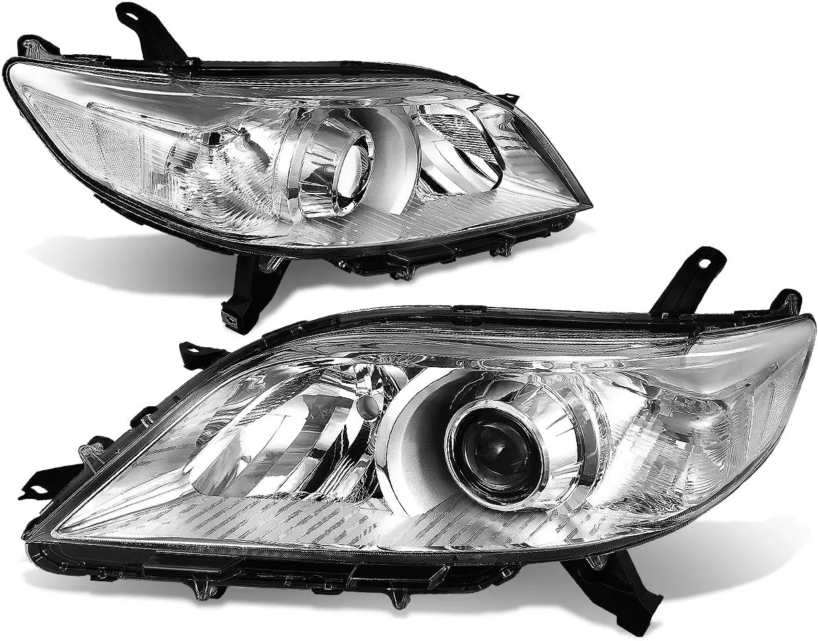 

Headlight Assemblies For 2011-2020 Toyota Sienna XL30, Left & Right Halogen Headlights Replacement with Projector Low Beam, Chro