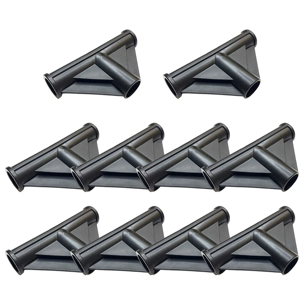 10pcs/set Tent Pole Tee Connector Pole Tees Pet Bed Pole Fixed Joints I.D 19mm 113*65mm Plastikowe części