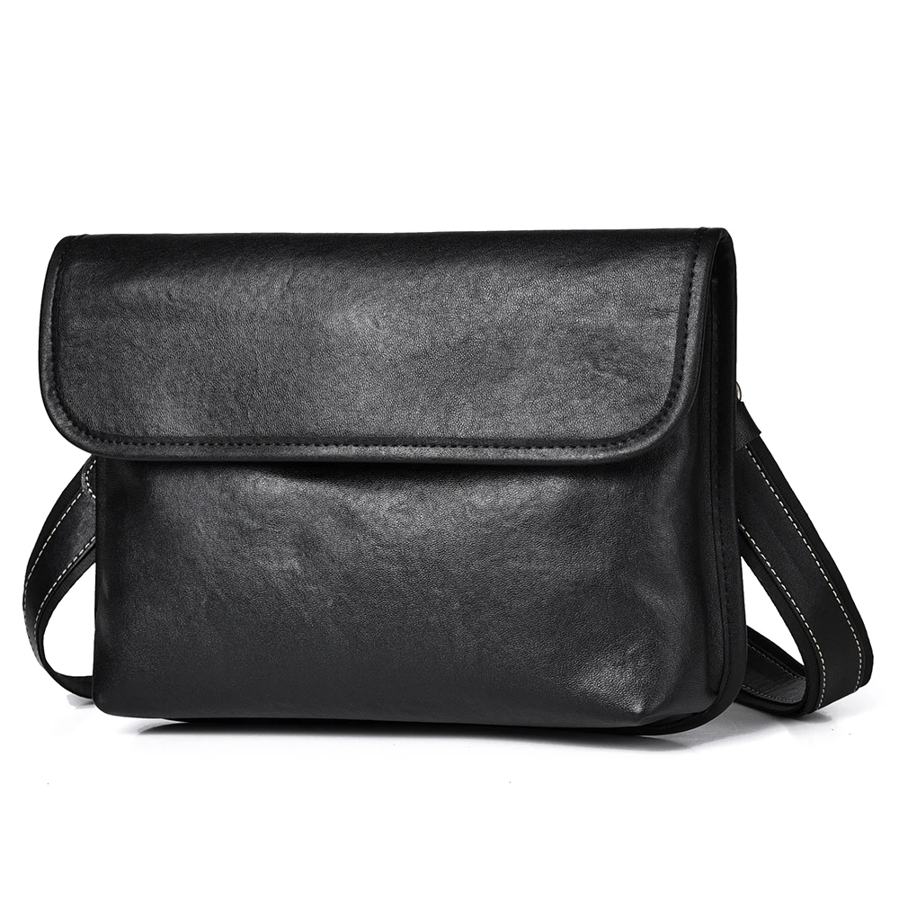 

Мужская сумка через плечо из натуральной кожи, сумки через плечо, простая сумка из воловьей кожи, кожаный верхний слой растительного дубления, модная повседневная сумка