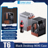JONSBO T6 ITX Mini Chassis Aluminium Alloy Portable Handheld Desktop Home Chassis Supports Type-C Interface ATX Power Supply