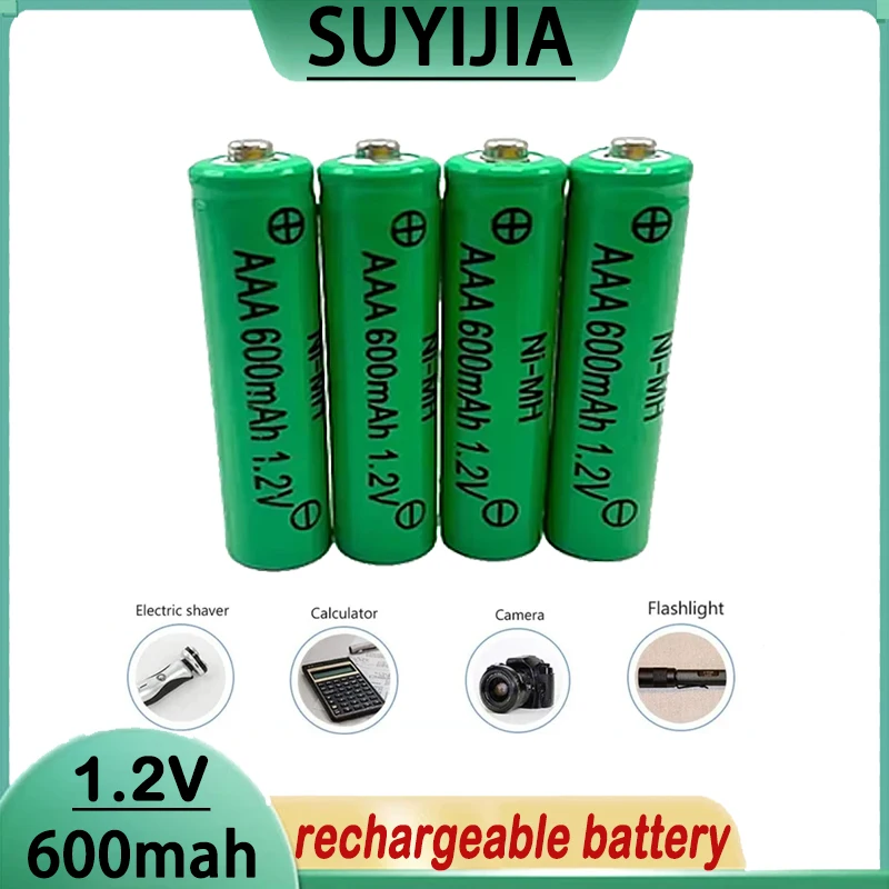 AAA Battery 1.2V 600mAh Ni-MH Rechargeable Battery Used for Remote Control Shaver MP3/MP4 LED Toy Flashlight Electric Toothbrush