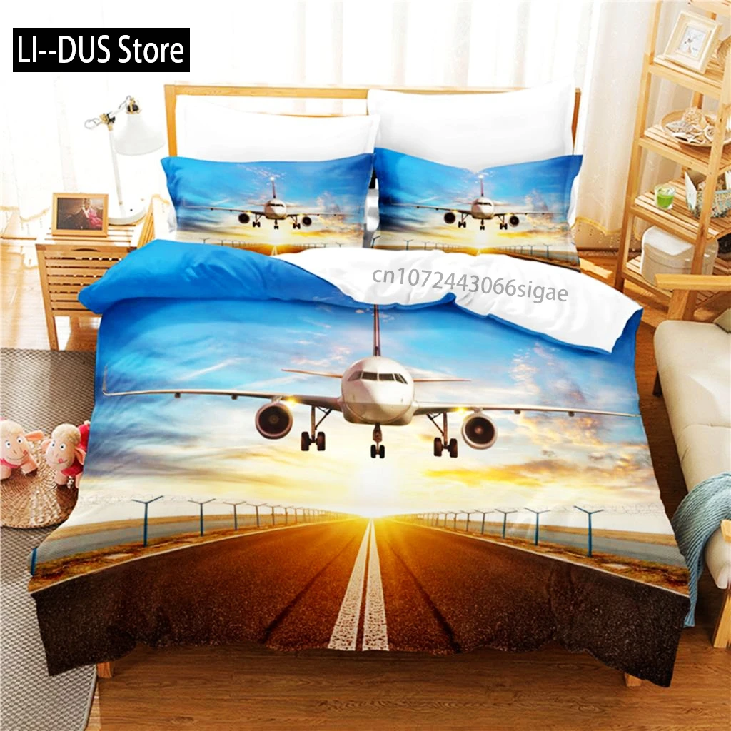 

Aircraft Bedding Set Duvet Cover Set 3d Bedding Digital Printing Queen Size Bedding Set Fashion Design