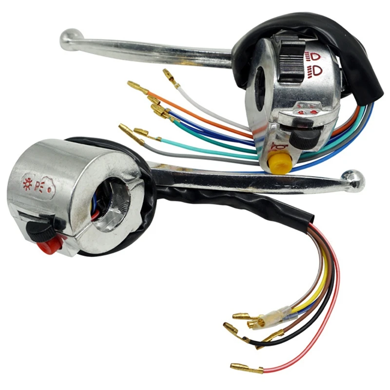 Classy-7/8 Inch 22Mm Motorcycle Handlebar Switch Assembly Horn High/Low Turn Signal Switch Control For Jialing JH70 JH90