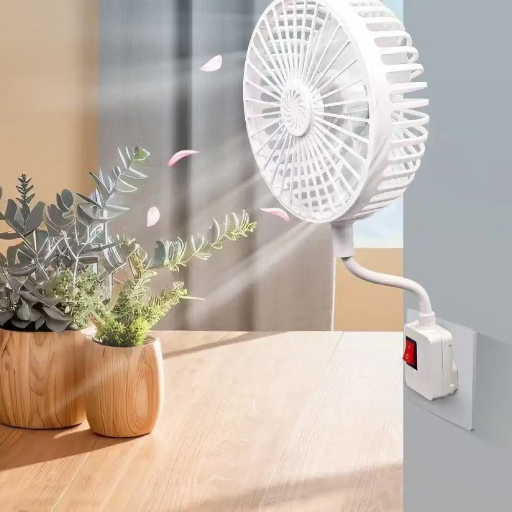 Flexible Hose USB Fan Portable Desktop Cooler Quiet Air Circulator Small Fan For Bedroom Dormitory Home Office Desk