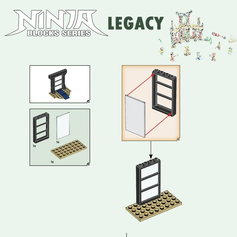 แว่นสายตาสีทองสำหรับเด็ก Ninja 4 Series328pcs toumament ขององค์ประกอบบล็อกตัวต่ออิฐลอยด์ eyezor 7รูปสำหรับเด็กของขวัญทางเทคนิคคริสต์มาส