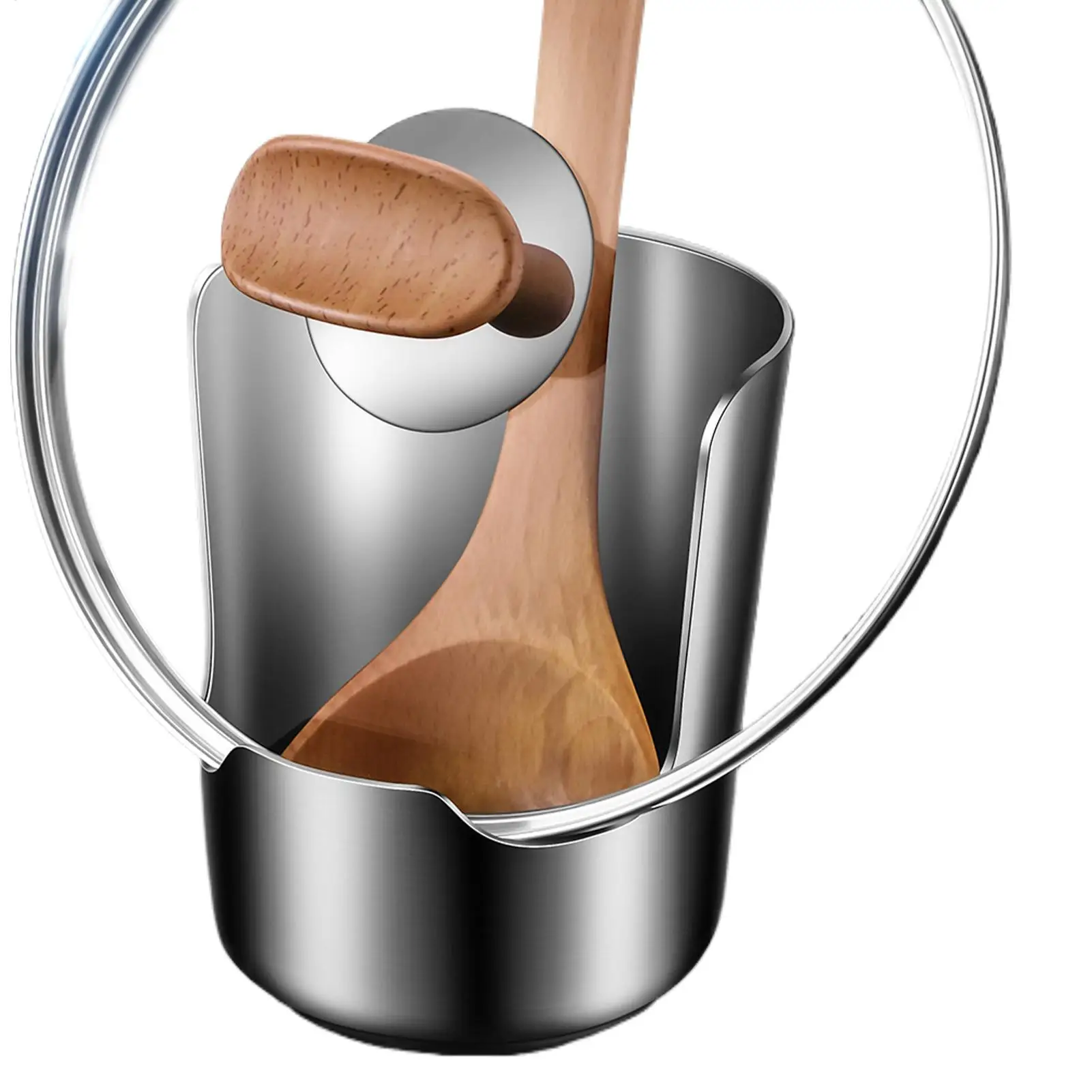 Stainless Steel Multi-Functional Storage Rack For Kitchen Pot Lid, Spoon, Spatula, Cutting Board Holder, Space Saving Organizer