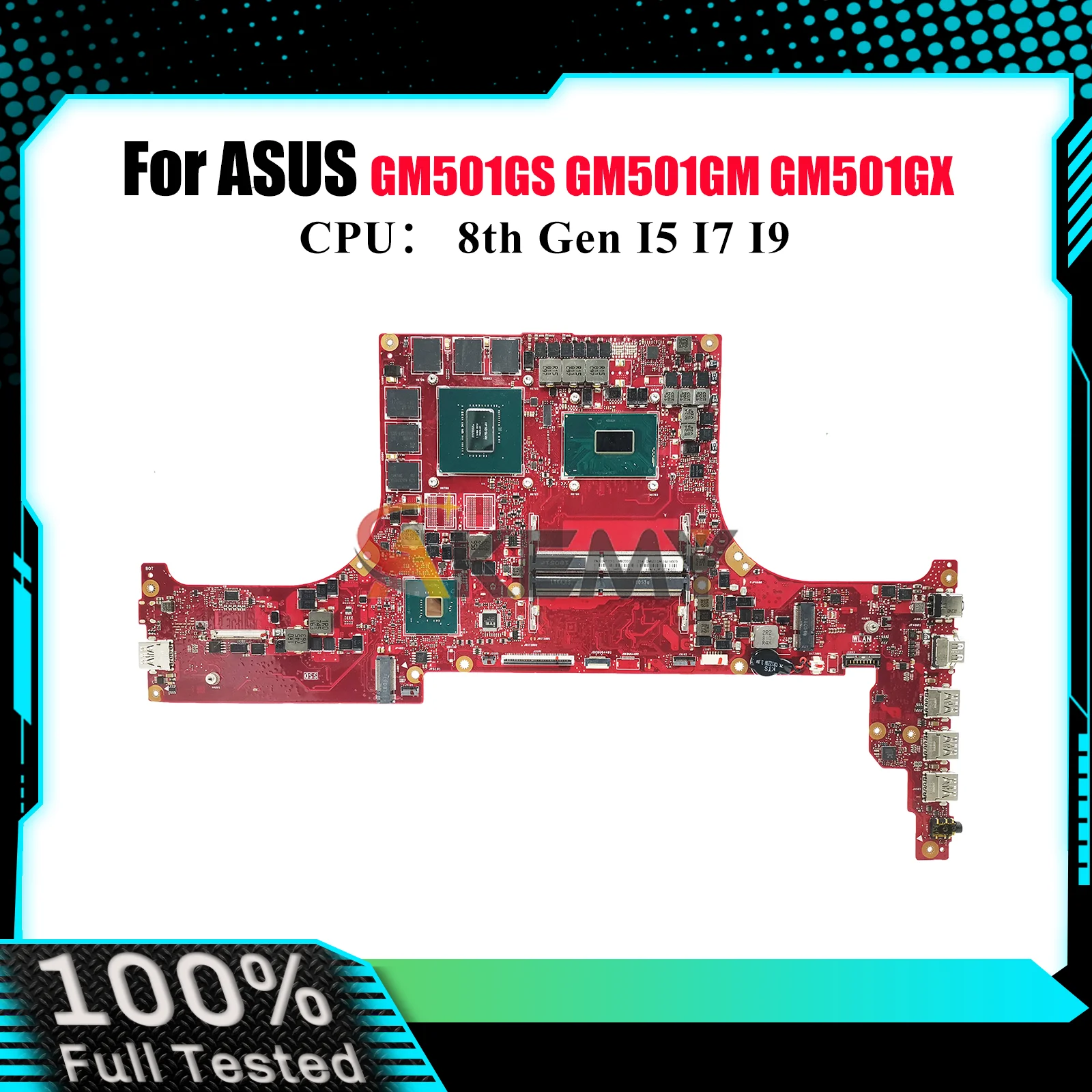 

GM501GM Laptop Motherboard For ASUS ROG Zephyrus M15 GM501GM GM501G GM501GX GM501GS GM501GV GM501G MW501G Mainboard I5 I7 I9 CPU