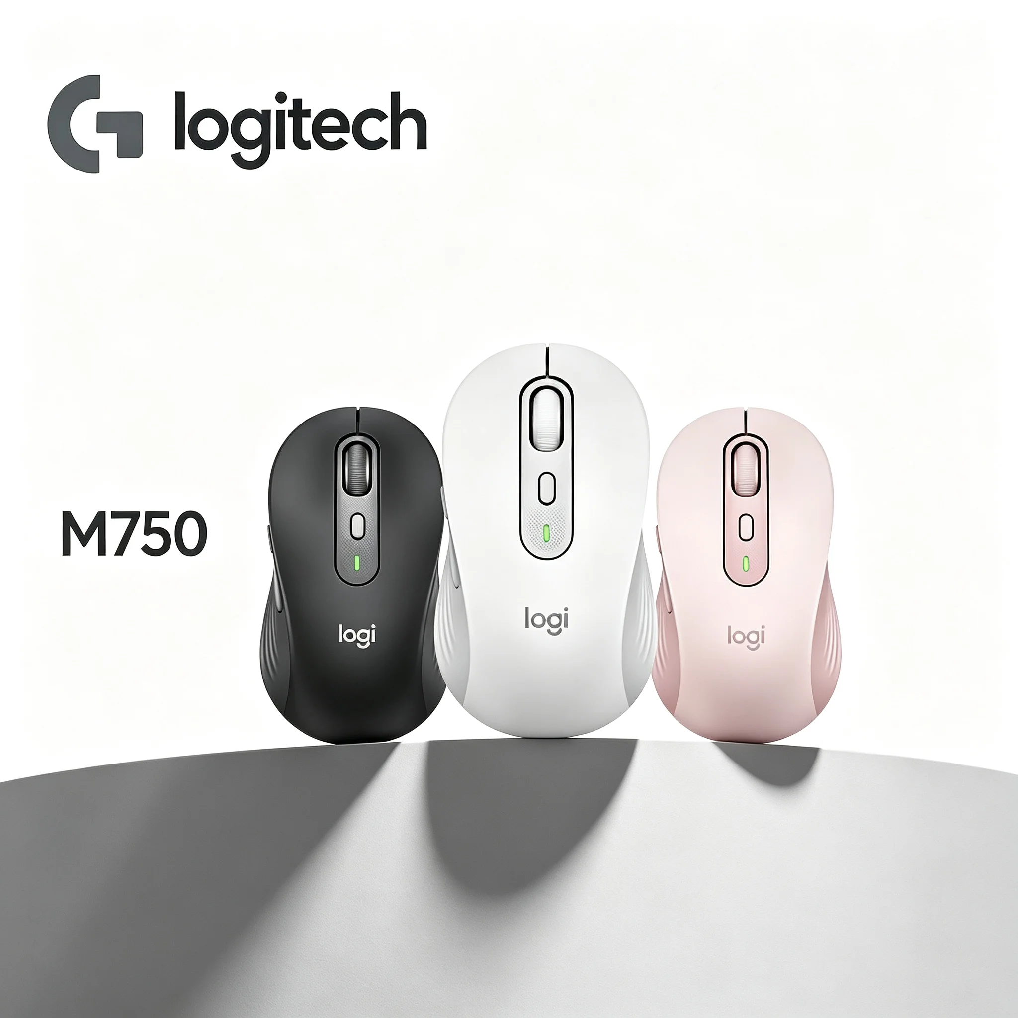 Logitech Signature Plus M750 Wireless Mouse 4000 DPI Adjustable Optical Sensor Precise Cursor Control