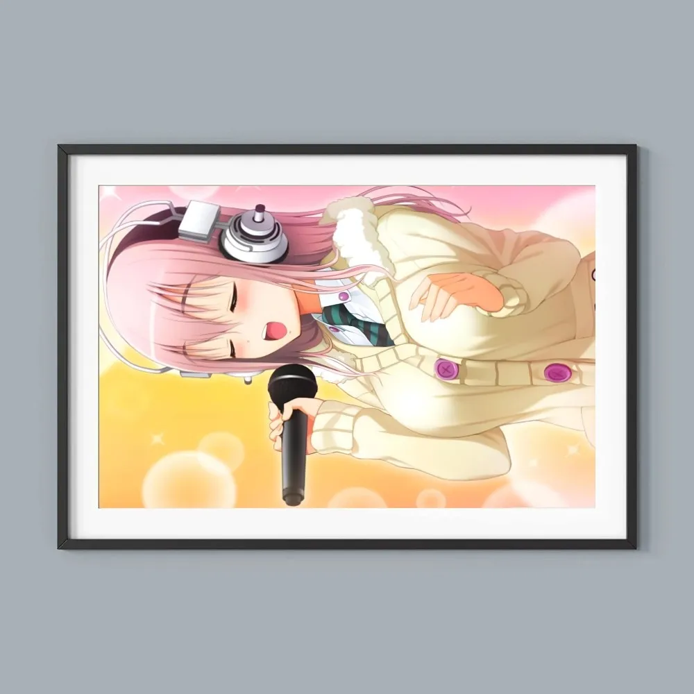 1pc Super Sonico Manga Poster HD Posters Home Room Bar Cafe Decor Art Wall Painting Picture