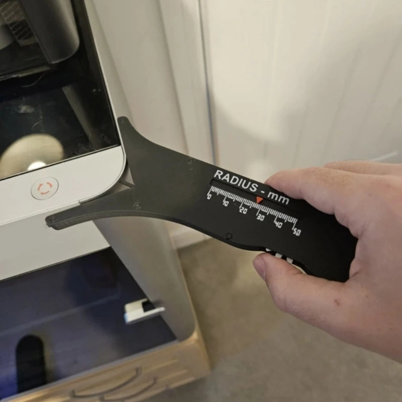 

P5EA Эргономичный скользящий измеритель радиуса Многоцелевая линейка для измерения радиуса от 0 до 50 мм для архитекторов и